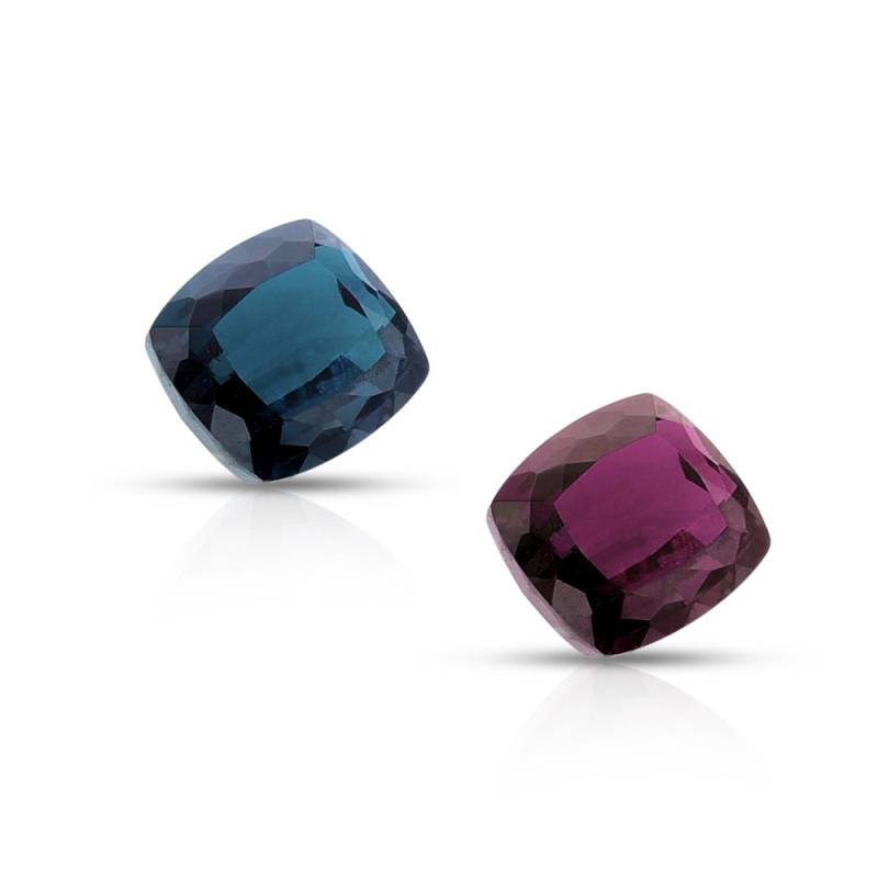 3 克拉天然经认证的垫形巴西紫翠玉 3 克拉天然经认证的垫形巴西紫翠玉