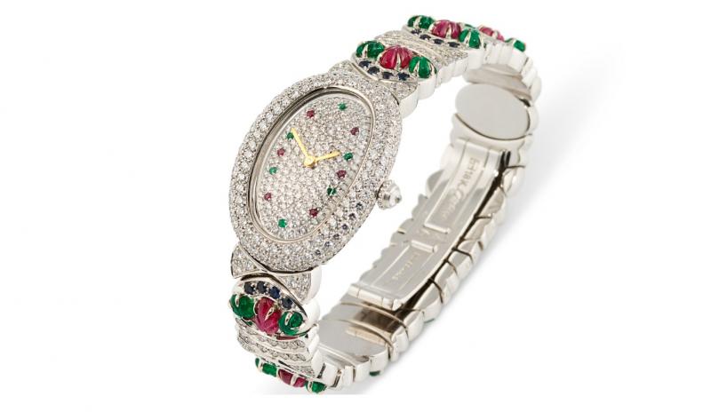卡地亚宝石手表，TUTTI-FRUTTI系列，佳士得拍卖