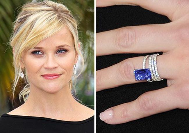 11 枚名人用蓝宝石打造的钻石订婚戒指！  婚戒 名人 第20张