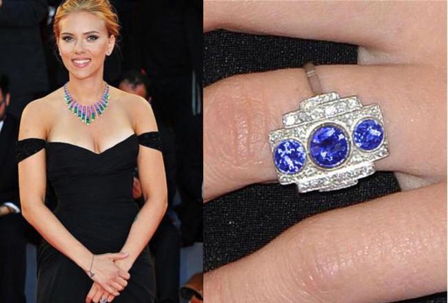 11 枚名人用蓝宝石打造的钻石订婚戒指！  婚戒 名人 第19张